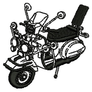 Scooter Outline 12945