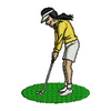 Golf Lady 13430